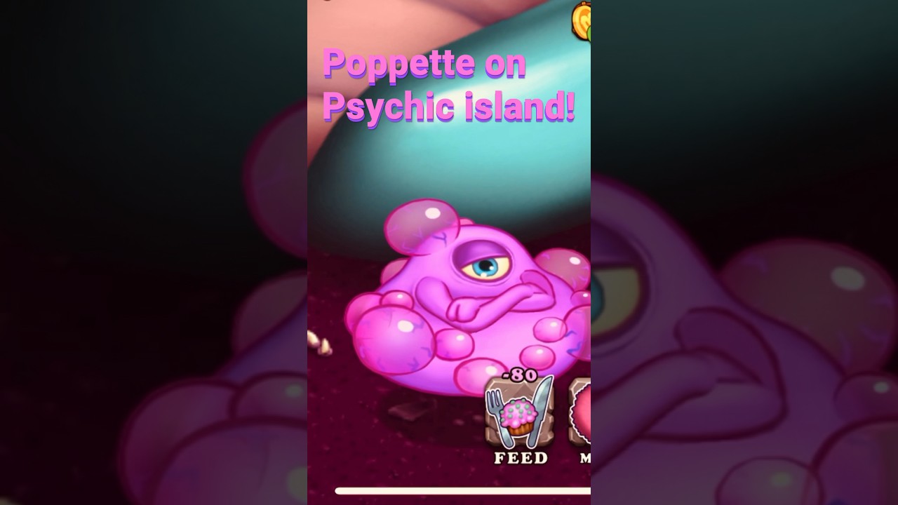Poppette on Psychic island! #mysingingmonsters #msm #poppette #shorts