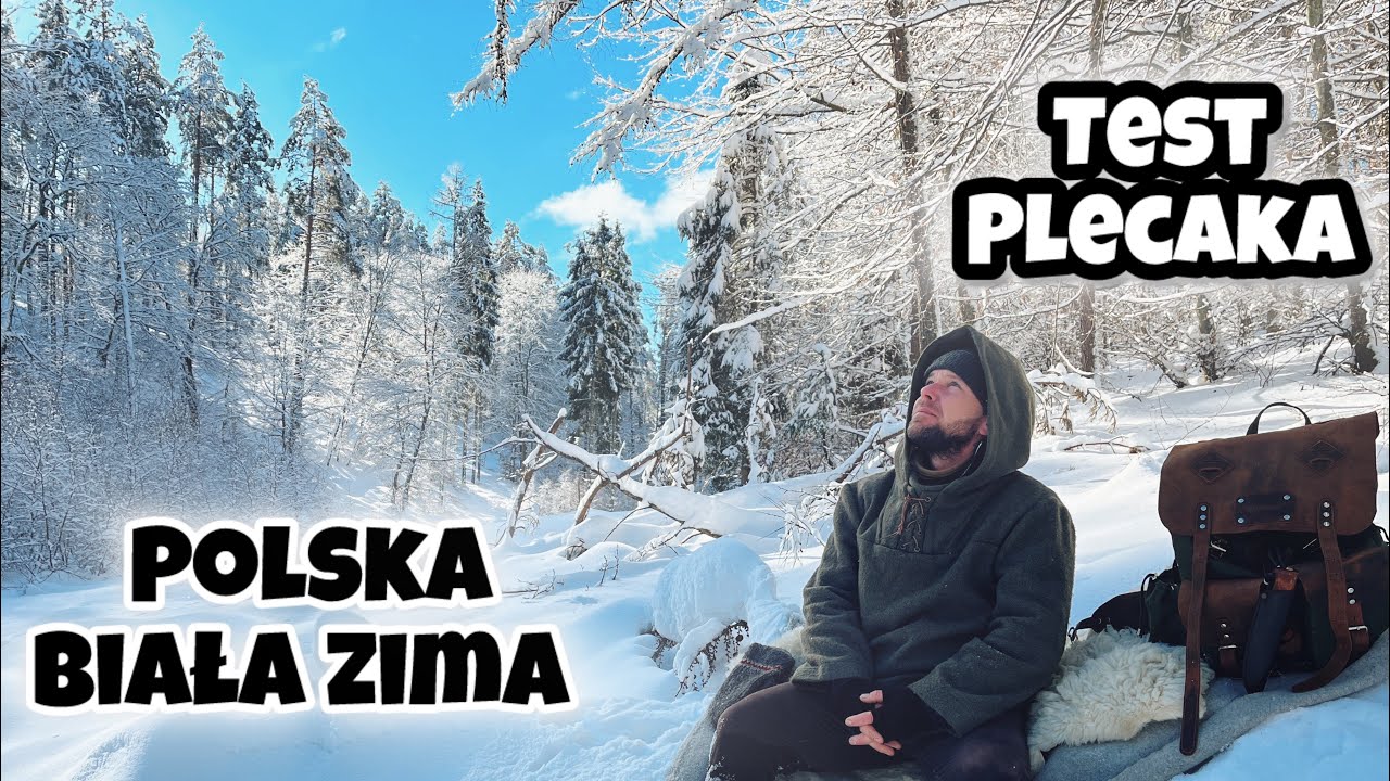 Bushcraftowy Plecak ( Hand Made ). ZIMA ! #bushcraft #outdoors #handmade #bagpack #winter #snow  