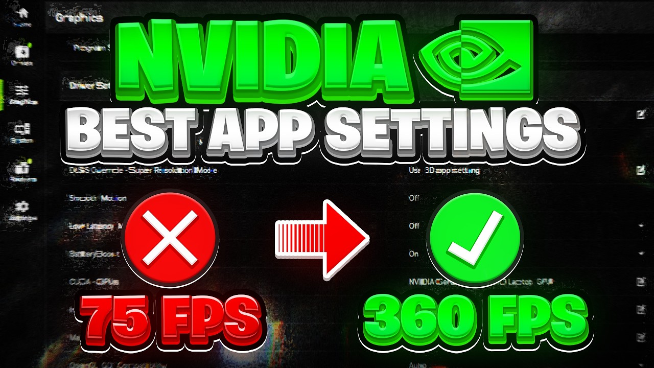 BEST NVIDIA App Settings For GAMING! 🔧(Boost FPS & Zero Delay)