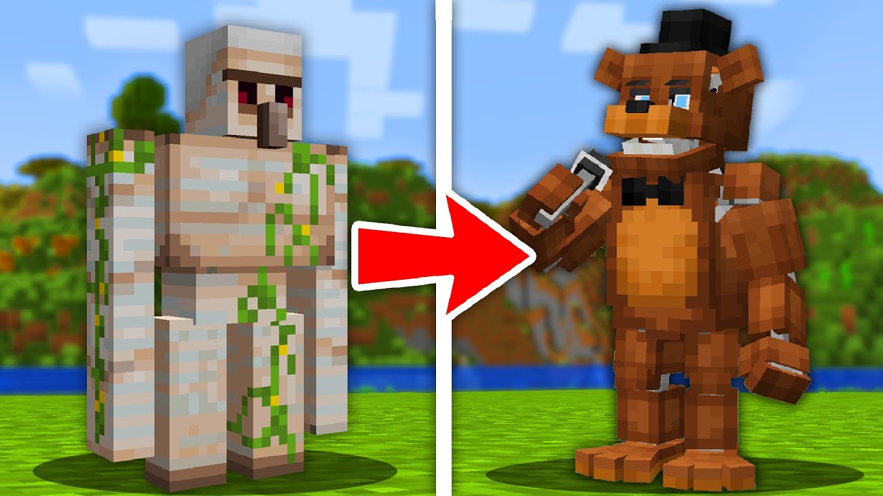 Мы переделали каждого моба в FNAF в Minecraft