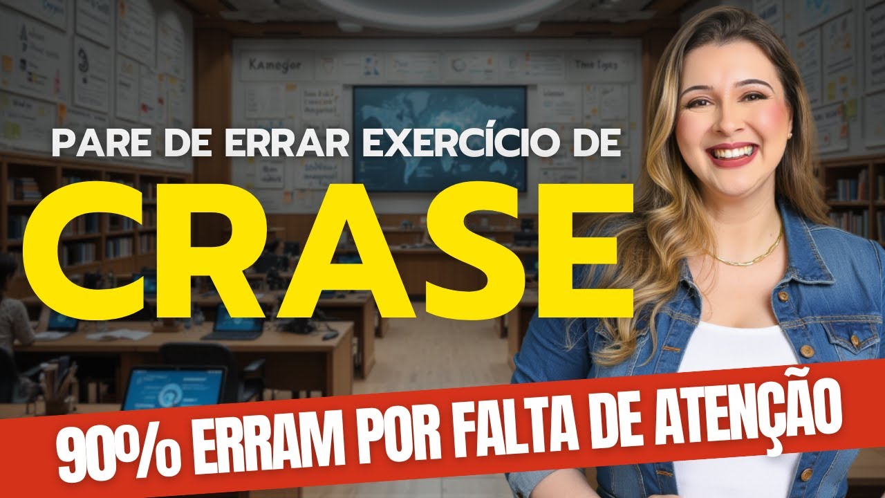 PARE DE ERRAR QUESTÃO FÁCIL DE CRASE NO SEU CONCURSO! - Professora Pamba