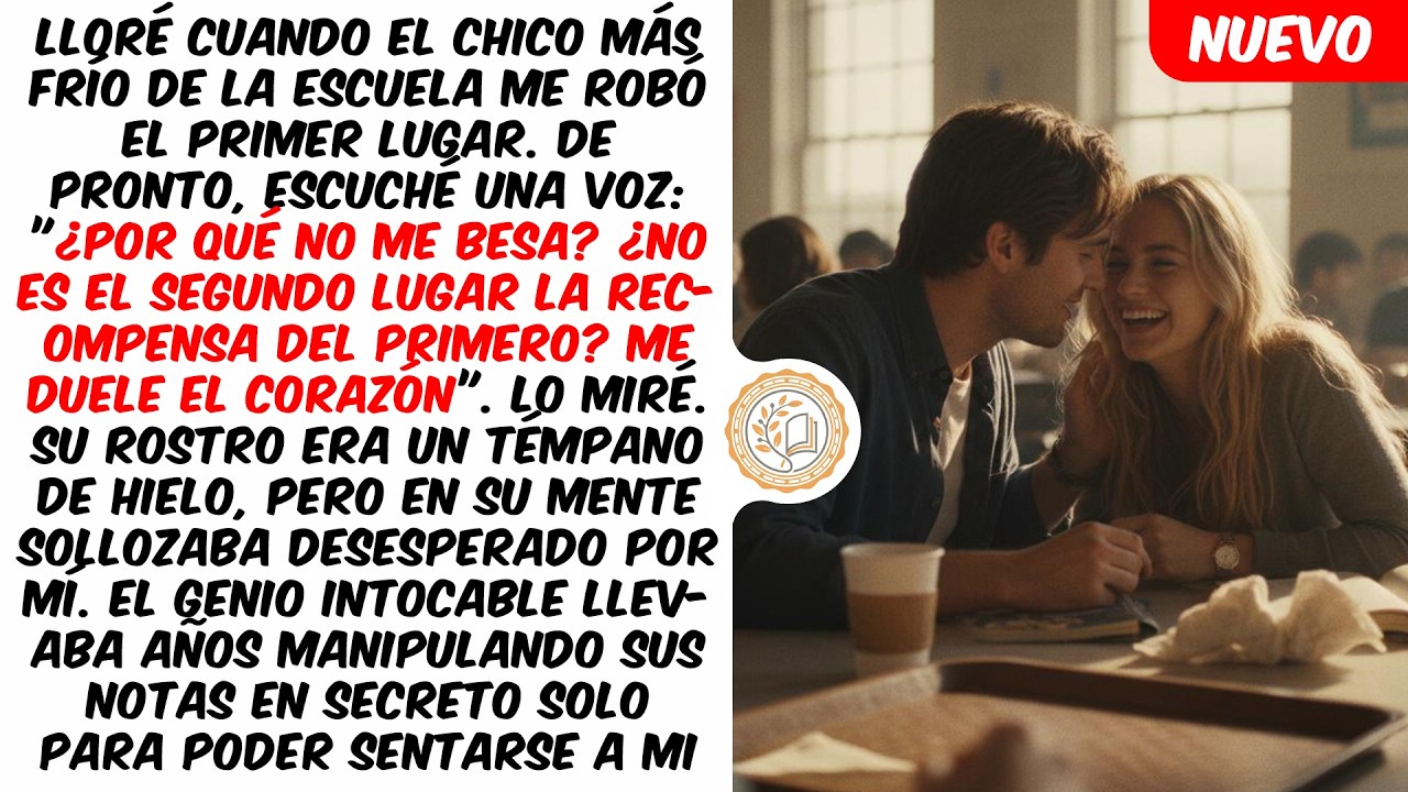 Leí la mente del chico más frío de la escuela: lloraba en secreto porque yo no lo besaba.