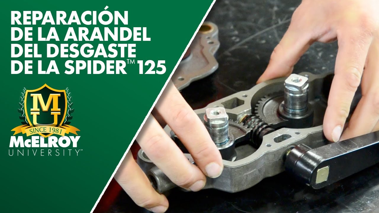 Cómo reemplazar arandelas de desgaste en el Spider ™ 125