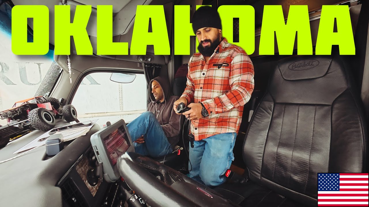 Winter trucking through Oklahoma 🥶 / Truckers Life