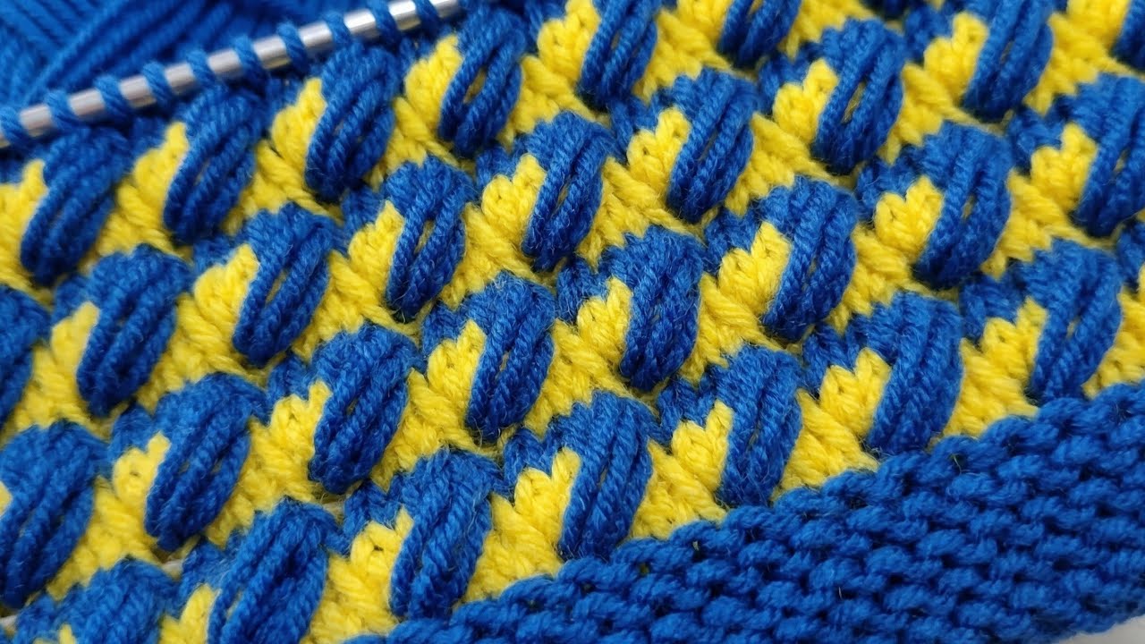 2 रंग का शानदार स्वेटर डिजाइन/Two Colour Sweater Design/Double Colour knitting/Do Rang ka design