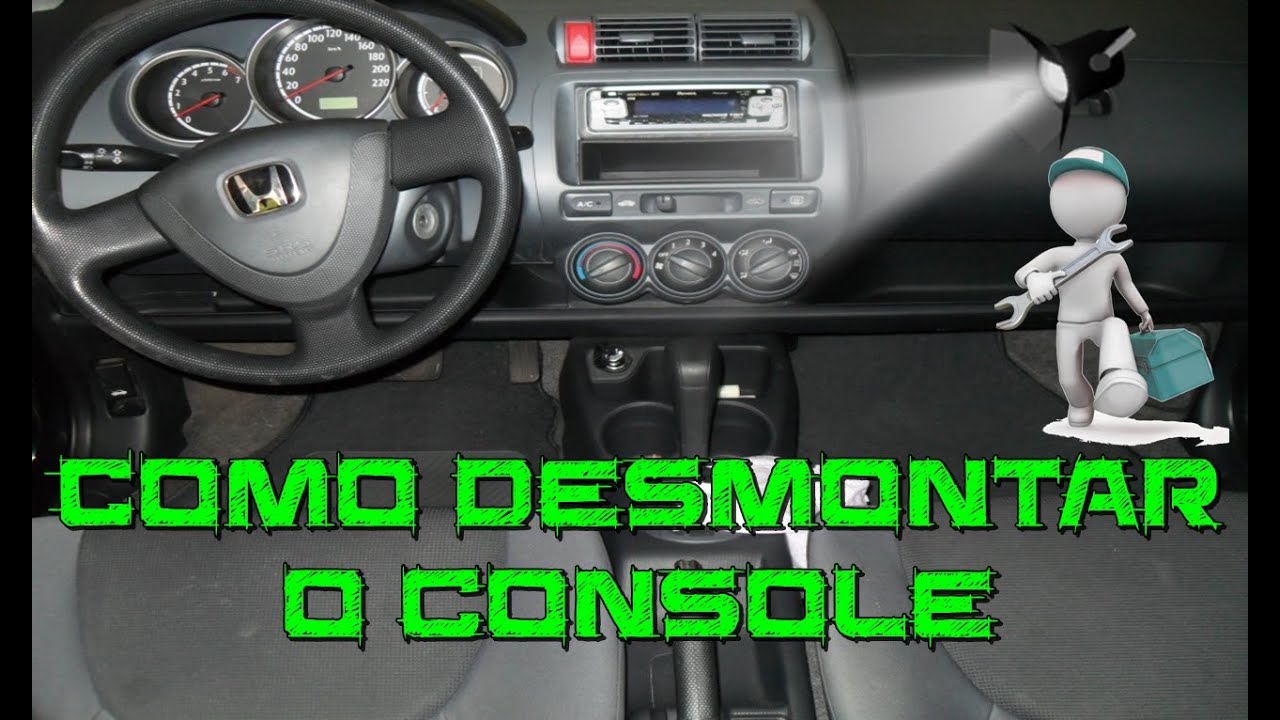 Como trocar a cor da iluminação e desmontar o console do Honda Fit 2004 (ATUALIZADO 2022)