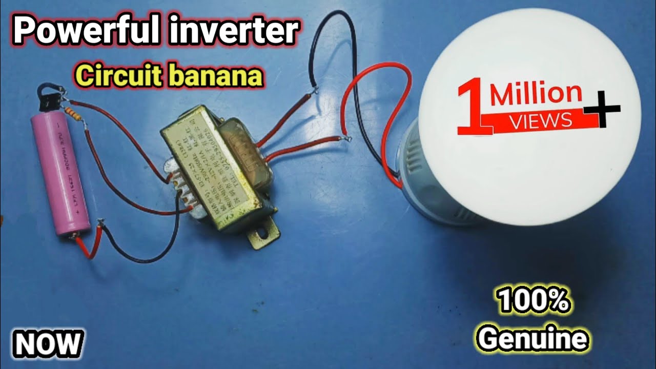 inverter 3.7v to 220v | Using 13003 transistor |#miniinverter |😎