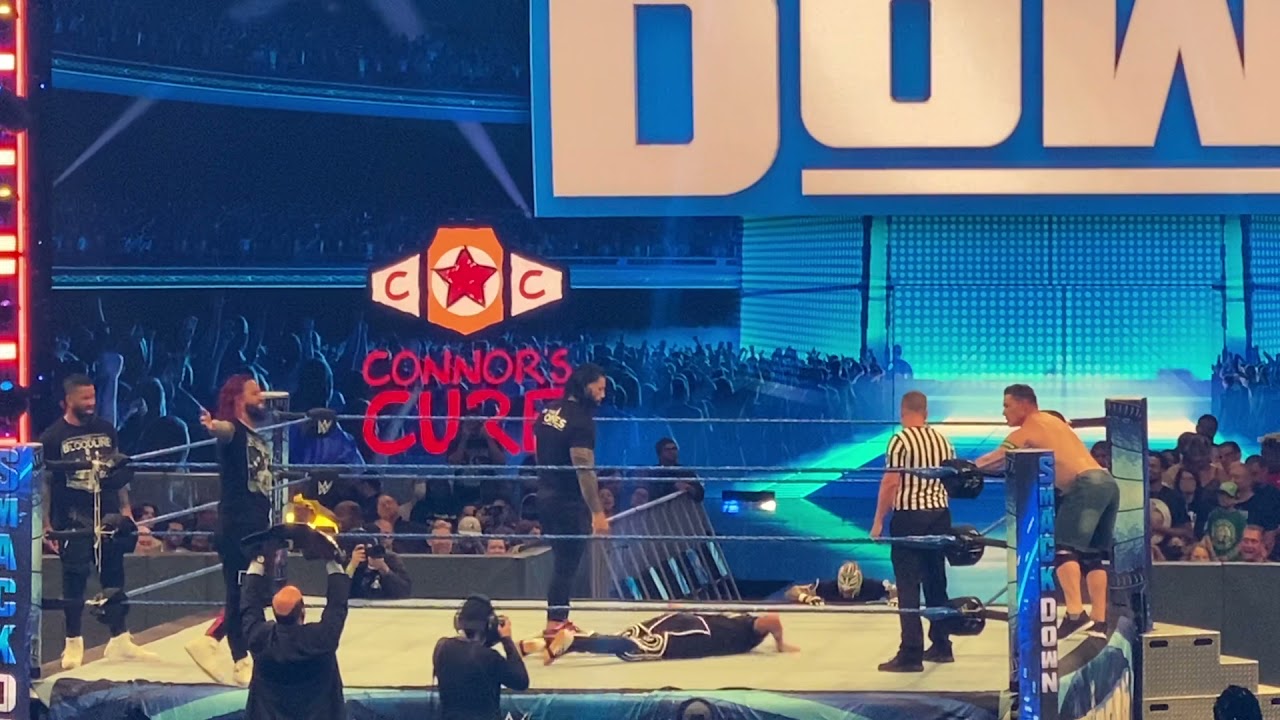 The Usos and Reigns vs. The Mysterios and Cena - Smackdown 09/10/21 Dark Match Madison Square Garden