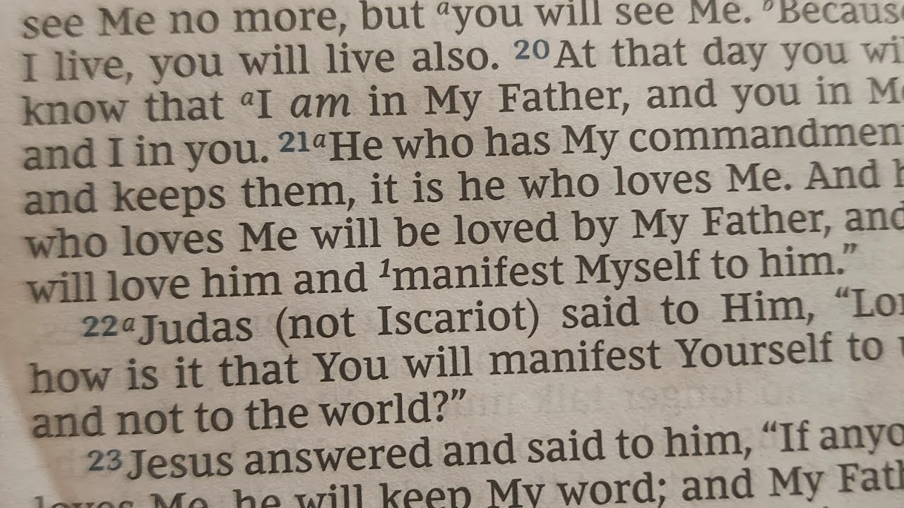 Gospel According to John 14: 19-31  Pray, Read, Discuss!