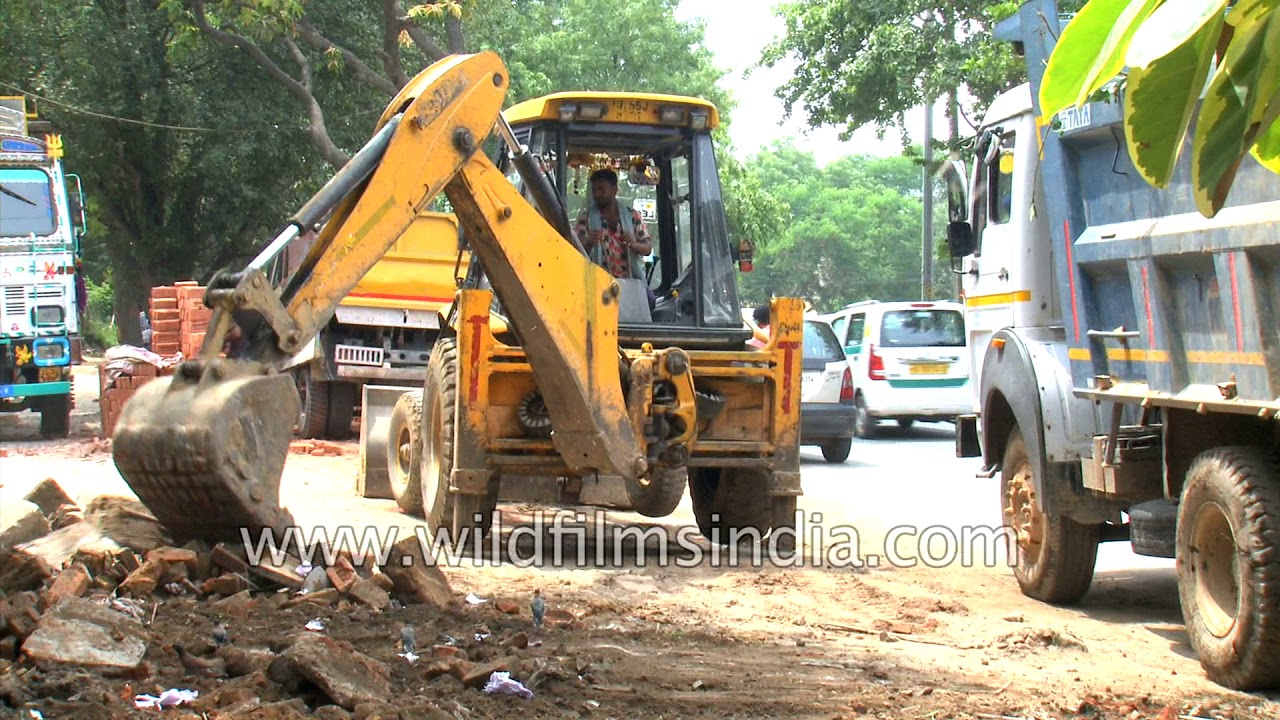 Demolition of illegal structures in Delhi, by South Delhi Municipal Corp.