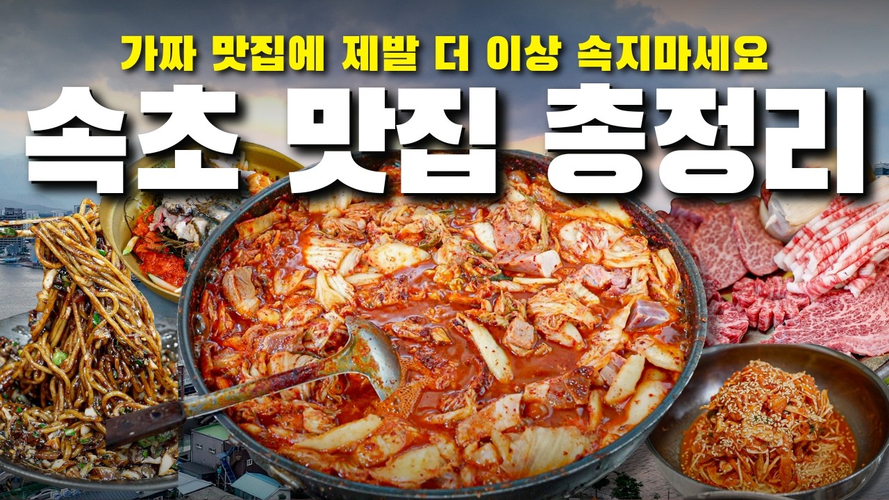 속초 여행 전 필수 시청, 이것만 보고 가도 절대 실패 안합니다 2박 3일동안 속초 맛집 16곳 티어 별로 정리해봤더니...충격적인 결과가..??? (1)