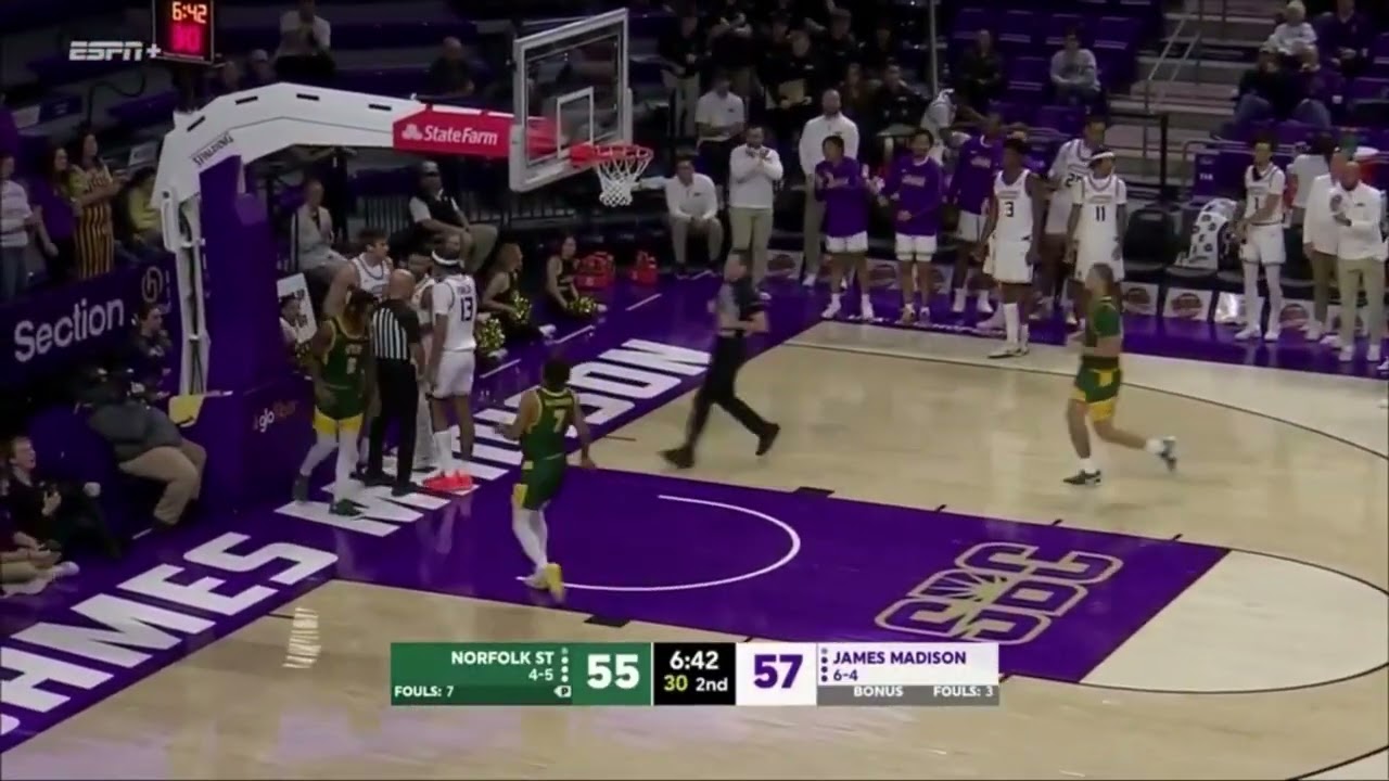 Gabe Newhof | 6’9 PF | James Madison University Early Season Highlights 2025-2026