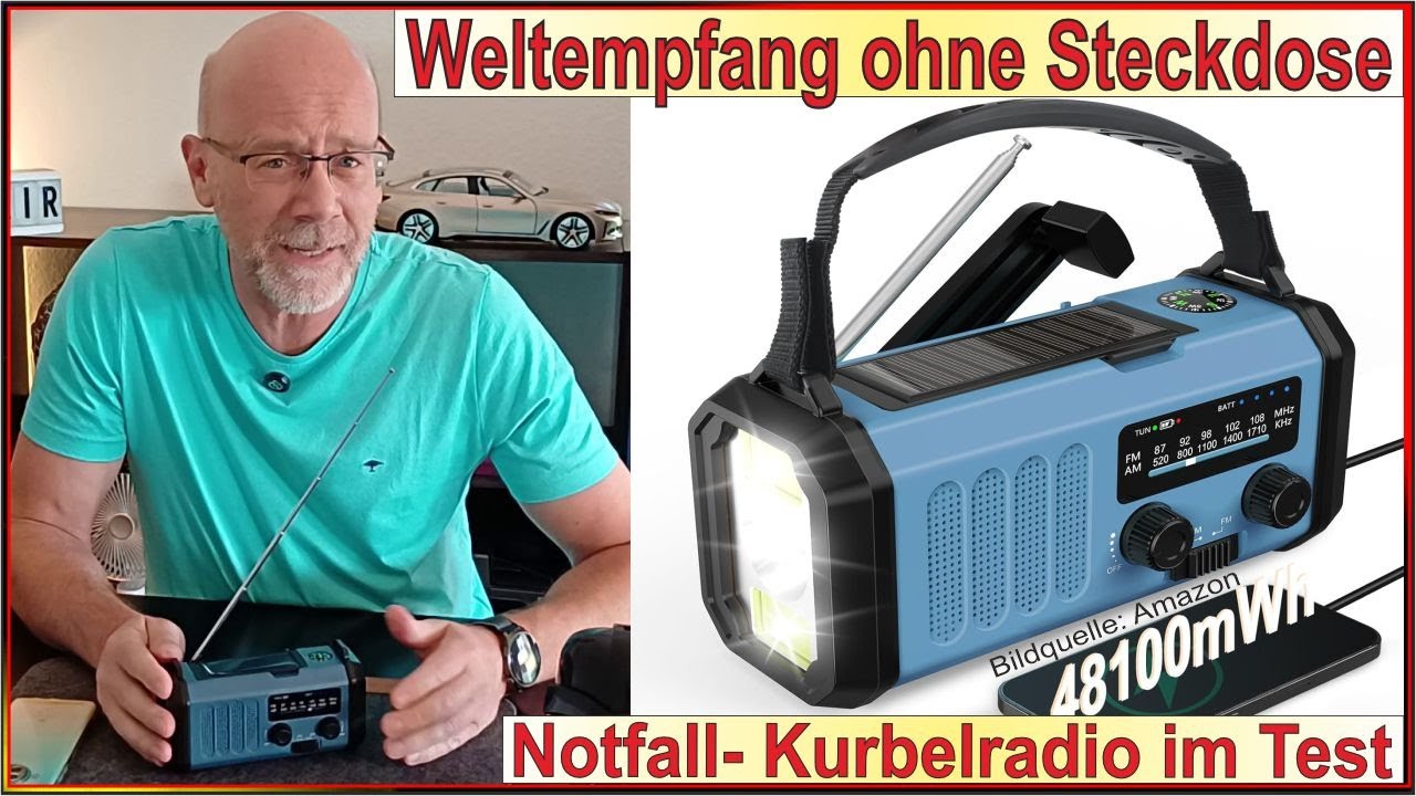 Blackout ready Stromausfall? Kurbelradio Notfallradio im Test - Was taugen Kurbel Solar Powerbank