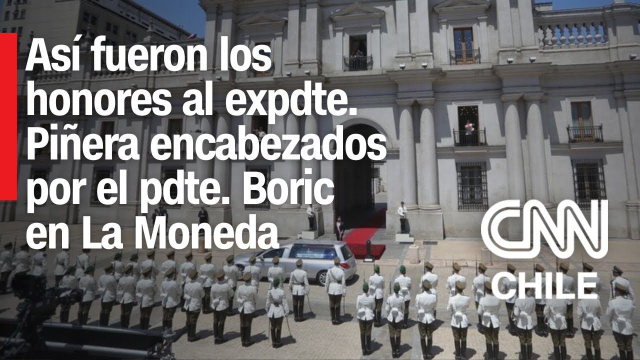 Expresidente Sebastián Piñera recibió honores en La Moneda