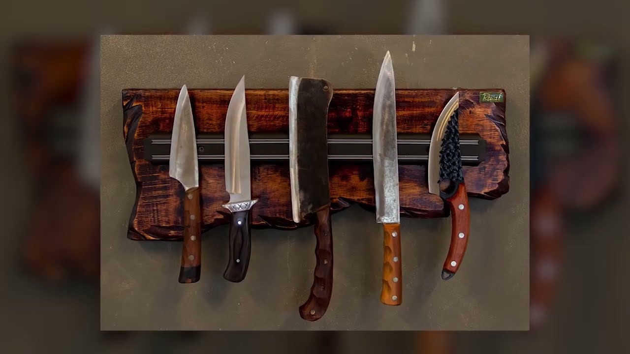Suporte para Facas R&uacute;stico