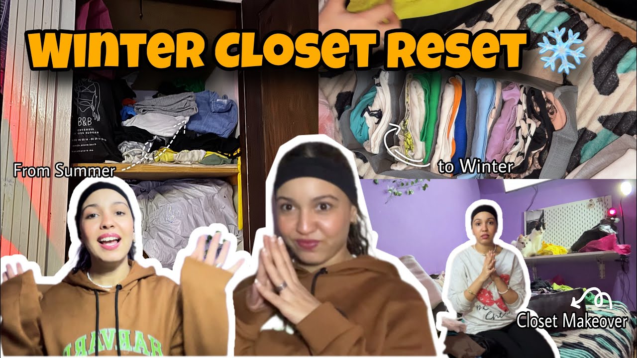 Switching to My Winter Closet ❄️🎀 | منظمات جديدة من Temu 🛍️