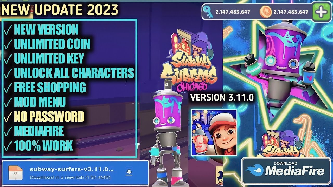 Subway Surfers hack Apk v92.11.8 [MOD, Unlimited Money/Keys/Menu] | 💯 Working😈 || 2023 Best One ||