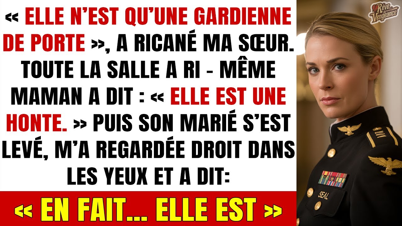 Ils riaient de moi au mariage de ma sœur — jusqu’à ce que le marié se lève  « Madame »