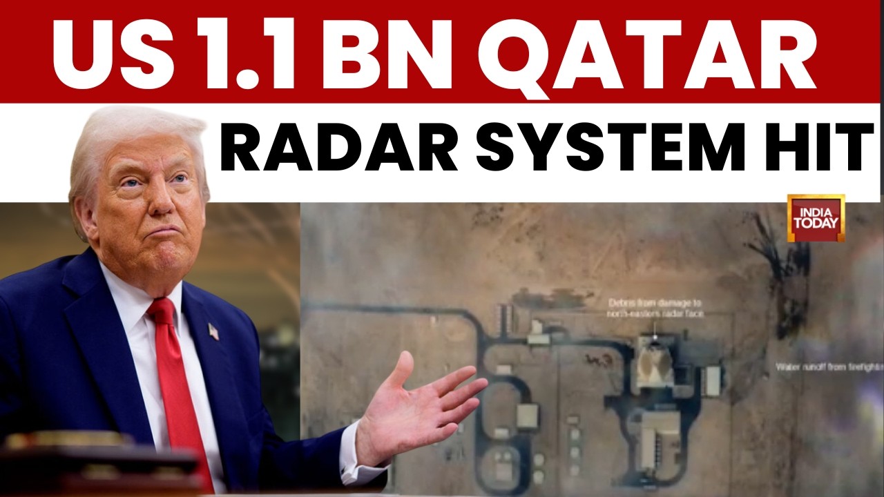 Iran-IIsrael War: US 1.1 BN Qatar Radar System Hit, Sat Images Of Destruction Of Radar System