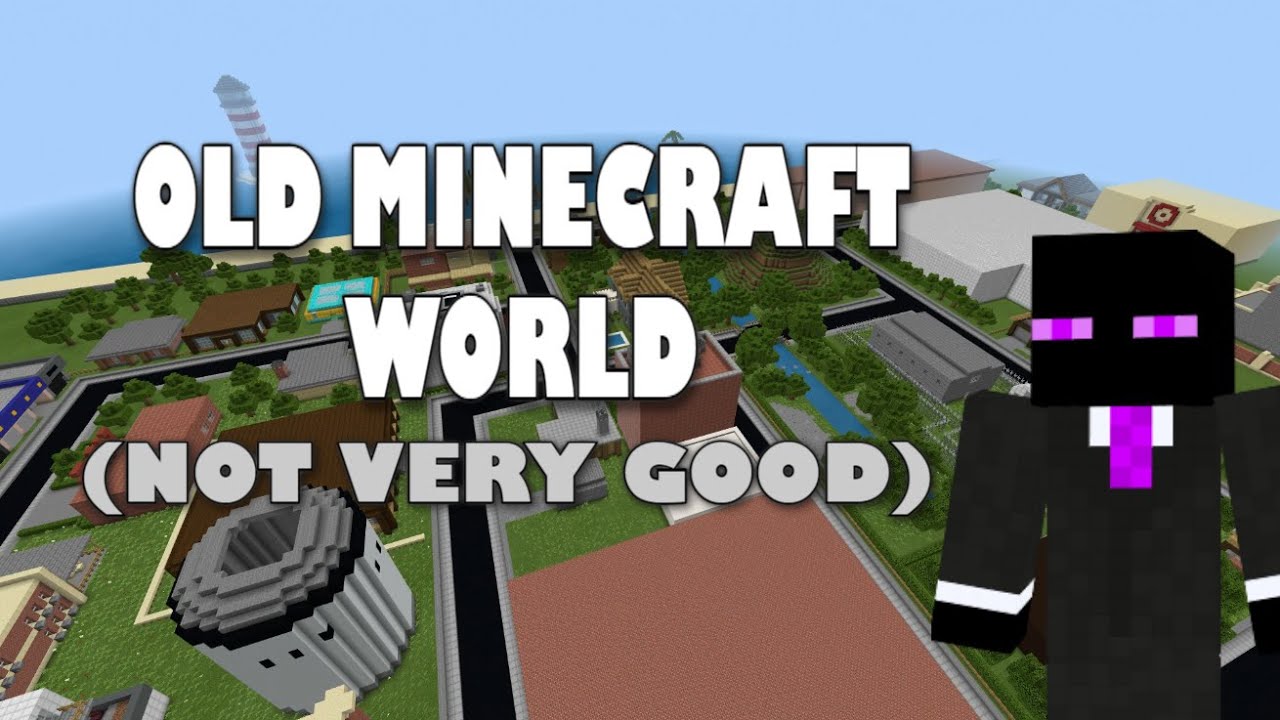 Exploring Old Minecraft City World! (not very good)