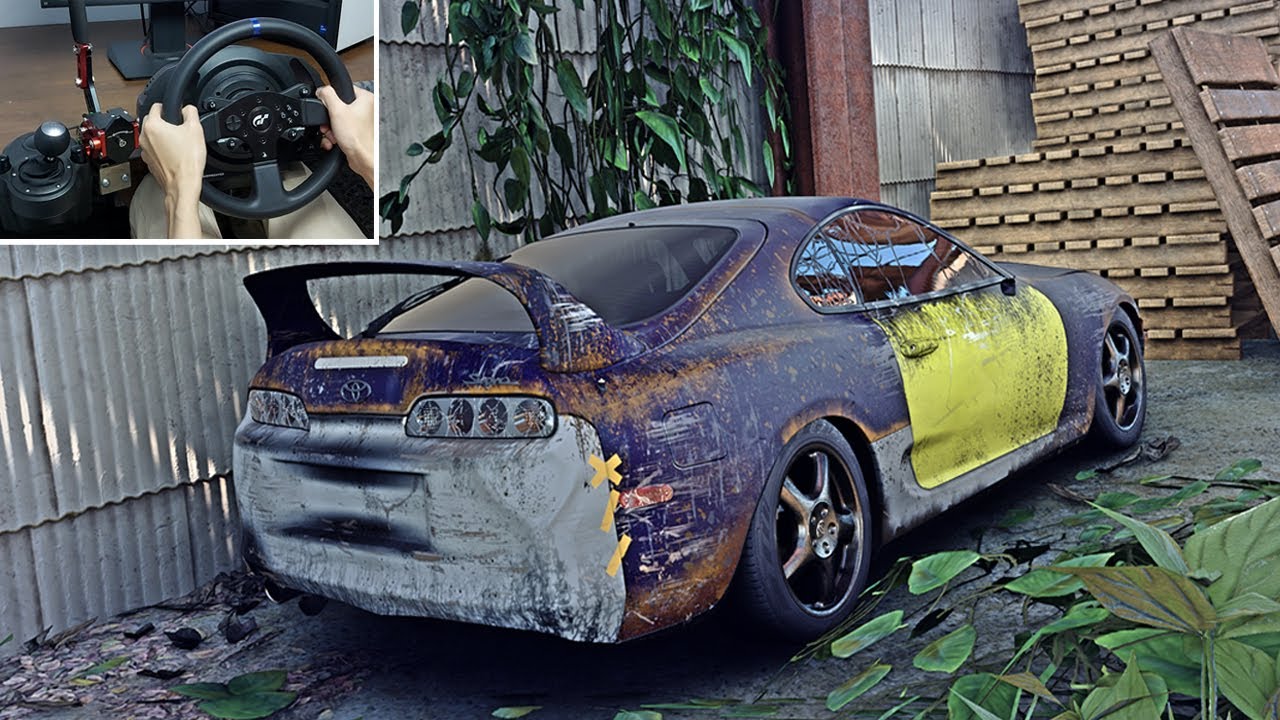 Rebuilding Toyota Supra MK4 (Twin Turbo 1200HP) - Forza Horizon 5 | Thrustmaster T300RS Gameplay