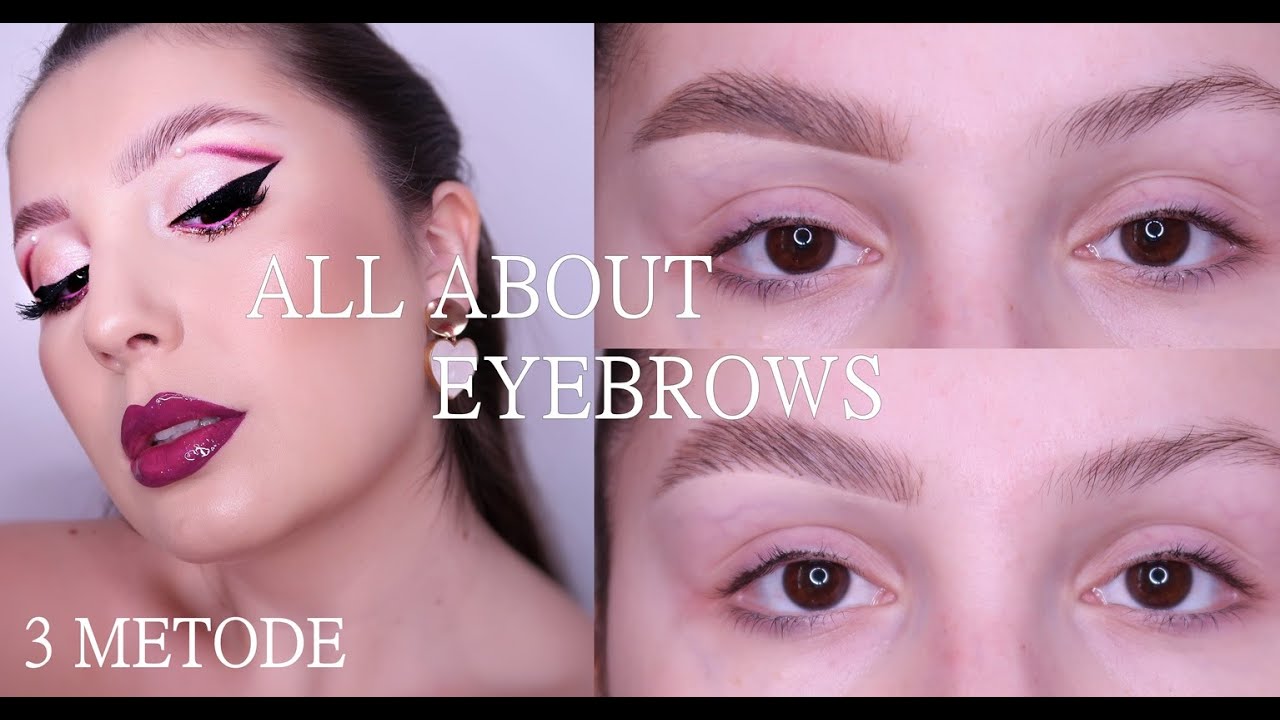 3 METODE de conturare a sprâncenelor | How to do your brows | gel,fard, tehnica firelor desenate