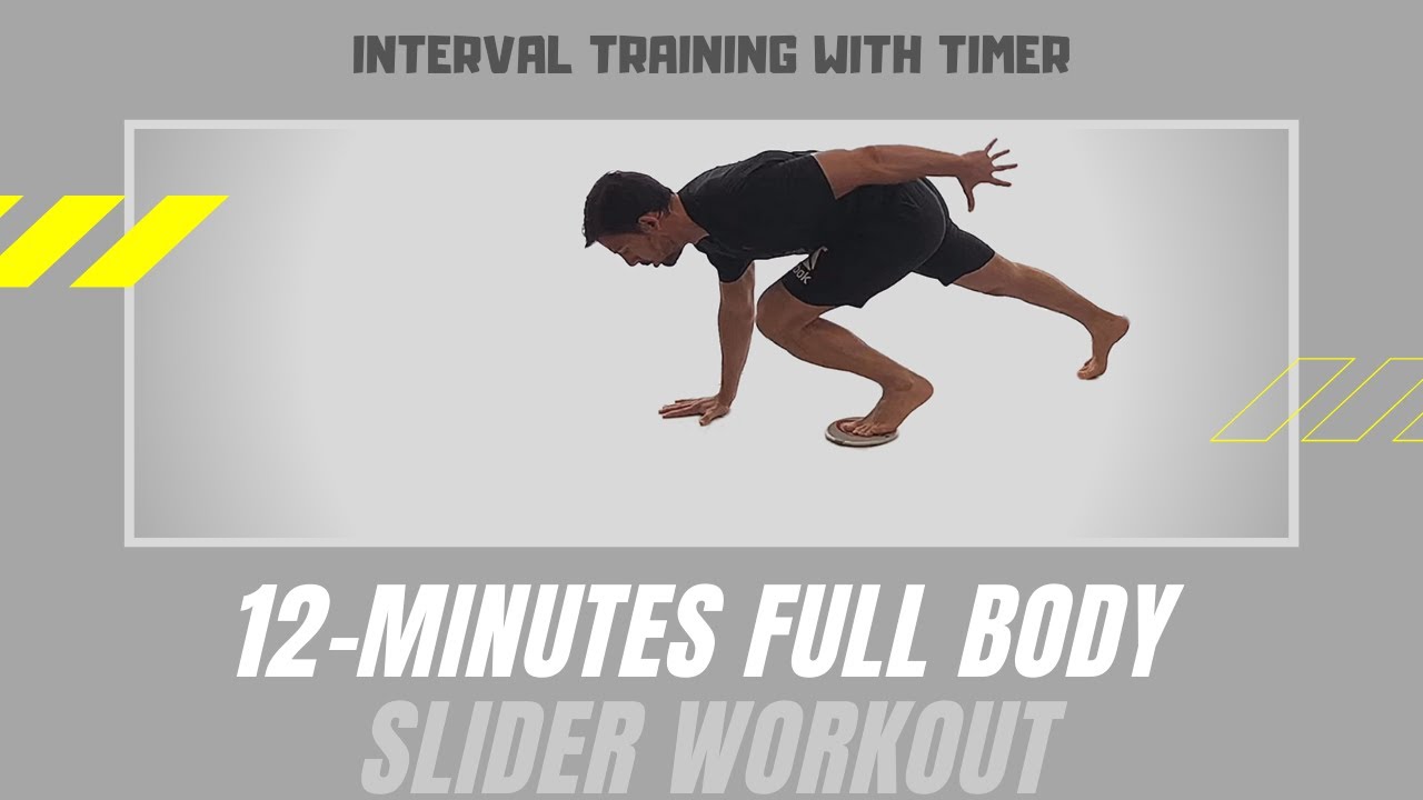 [Slider] 12 Minutes Full Body Interval Training Workout - Created by Marco Cosso