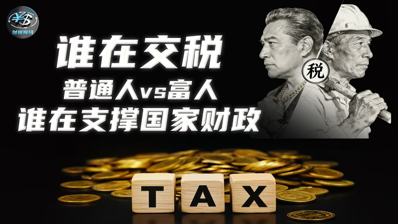 T8. 一口气明白谁在支撑国家税收 - 普通人 VS 富人，谁的税收贡献大？