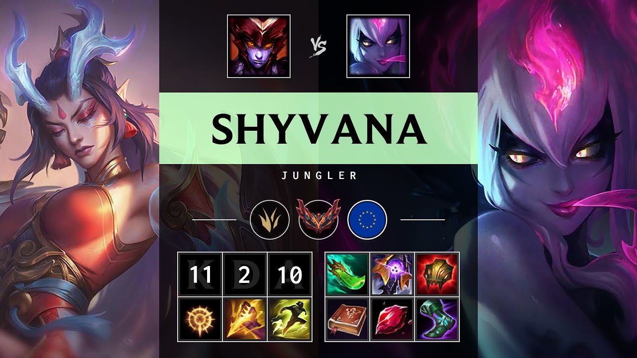 Shyvana Jungle vs Evelynn - EUW Grandmaster Patch 25.12