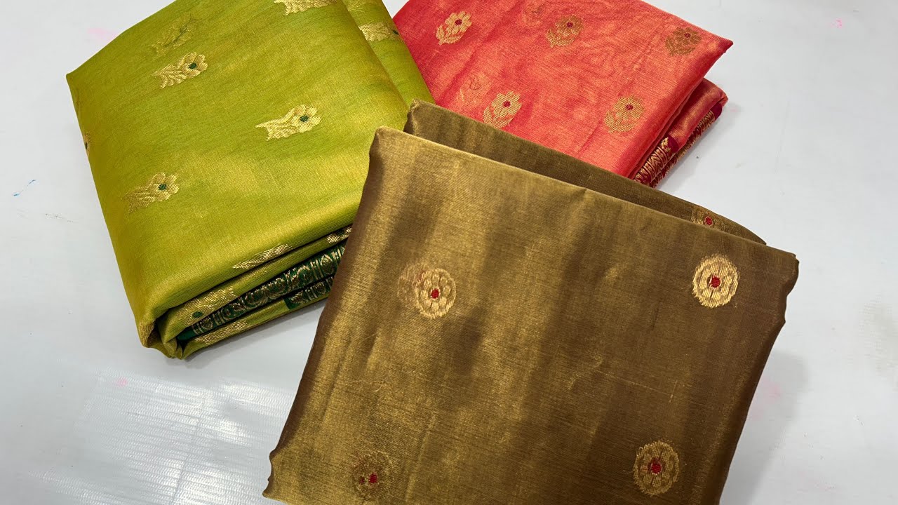 चन्देरी साड़ी | Pure Chanderi Katan Orgaza | Silk Saree Premium Quality Superb Collection Sarees 