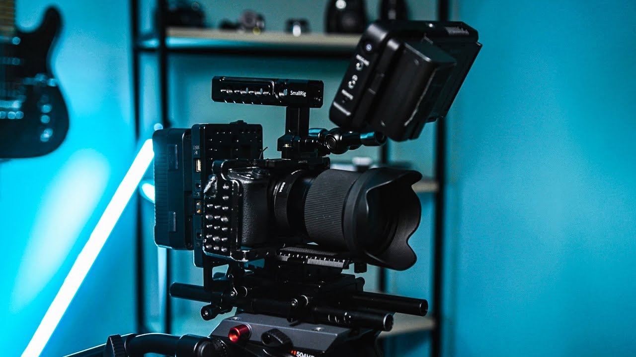 Mirrorless camera rig for music videos, weddings, and commercials.