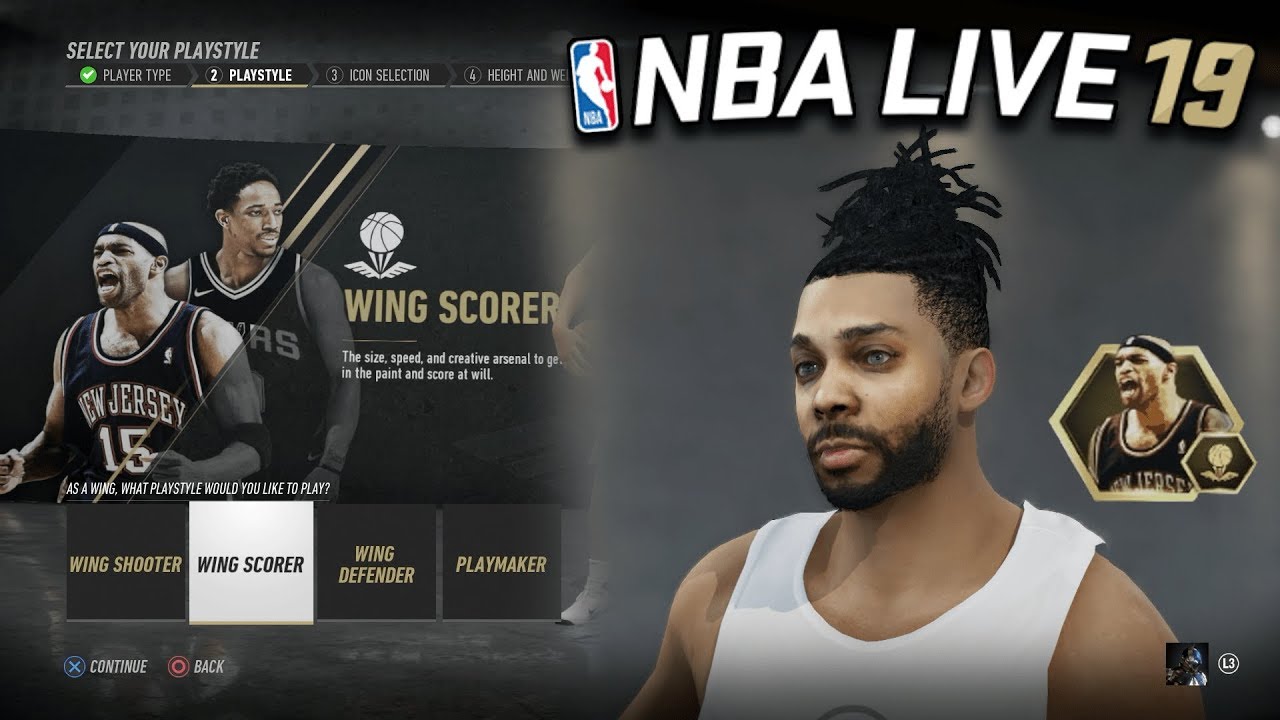 NBA LIVE 19 - WING SCORER CREATION! Best Vinsanity Icon Path Build | iPodKingCarter