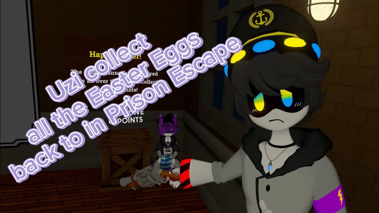 Uzi collect all the Easter Eggs back to in Prison Escape