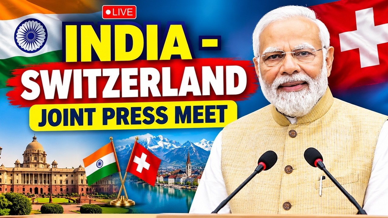 LIVE: PM Modi, President of the Swiss Confederation Guy Parmelin attend joint press meet