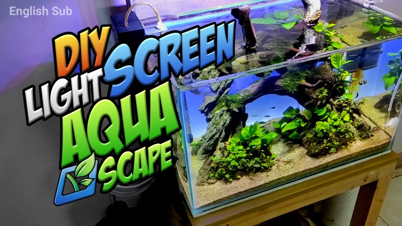 Membuat Light Screen Aquascape | Backlight Aquarium