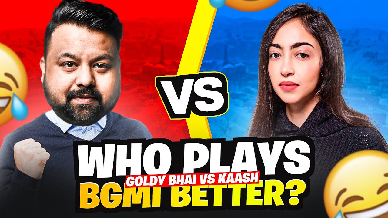 WHO IS THE BETTER BGMI PLAYER? - 8BIT GOLDY vs Kaashvi 😂 | Funny Highlights