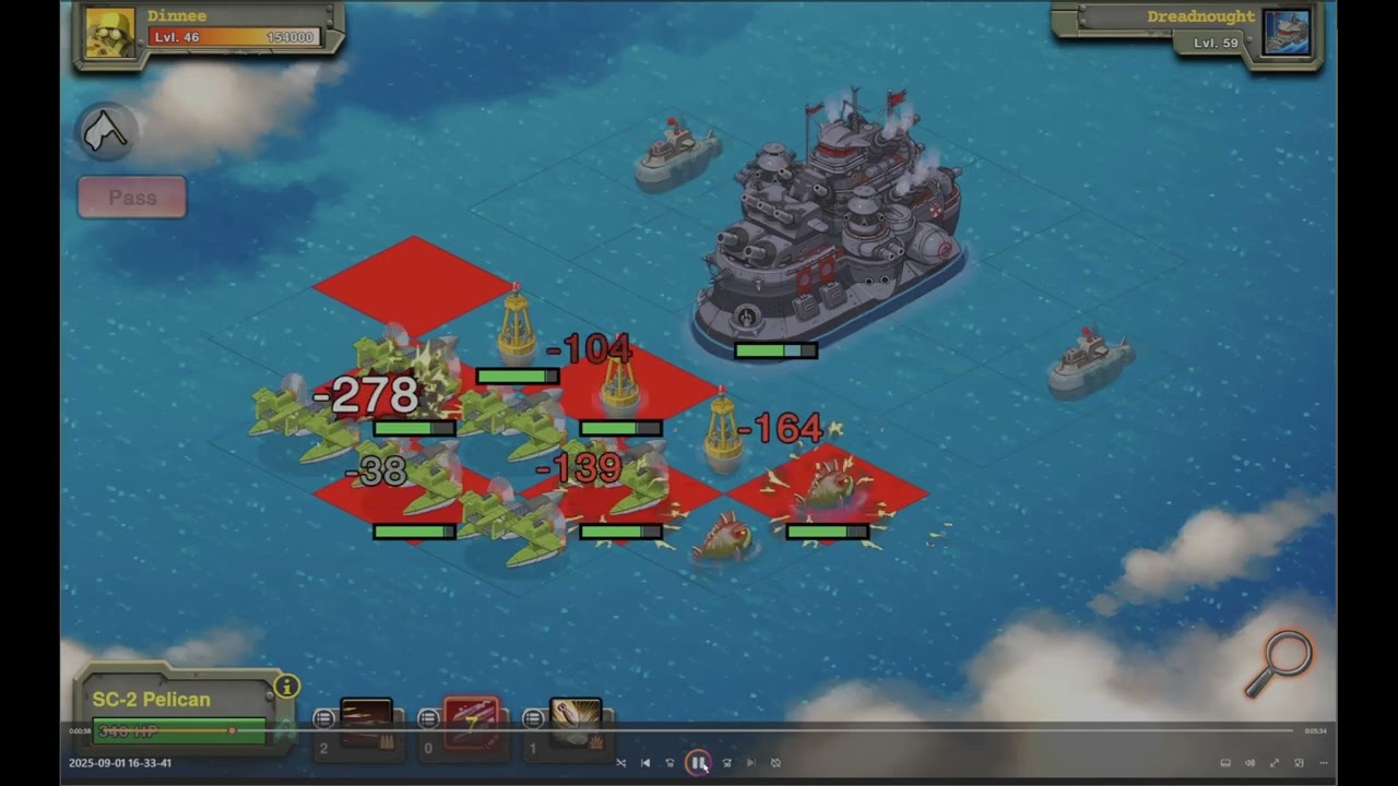 Battle Nations Battle Analysis #2 - Repeatable Dreadnought with Planes