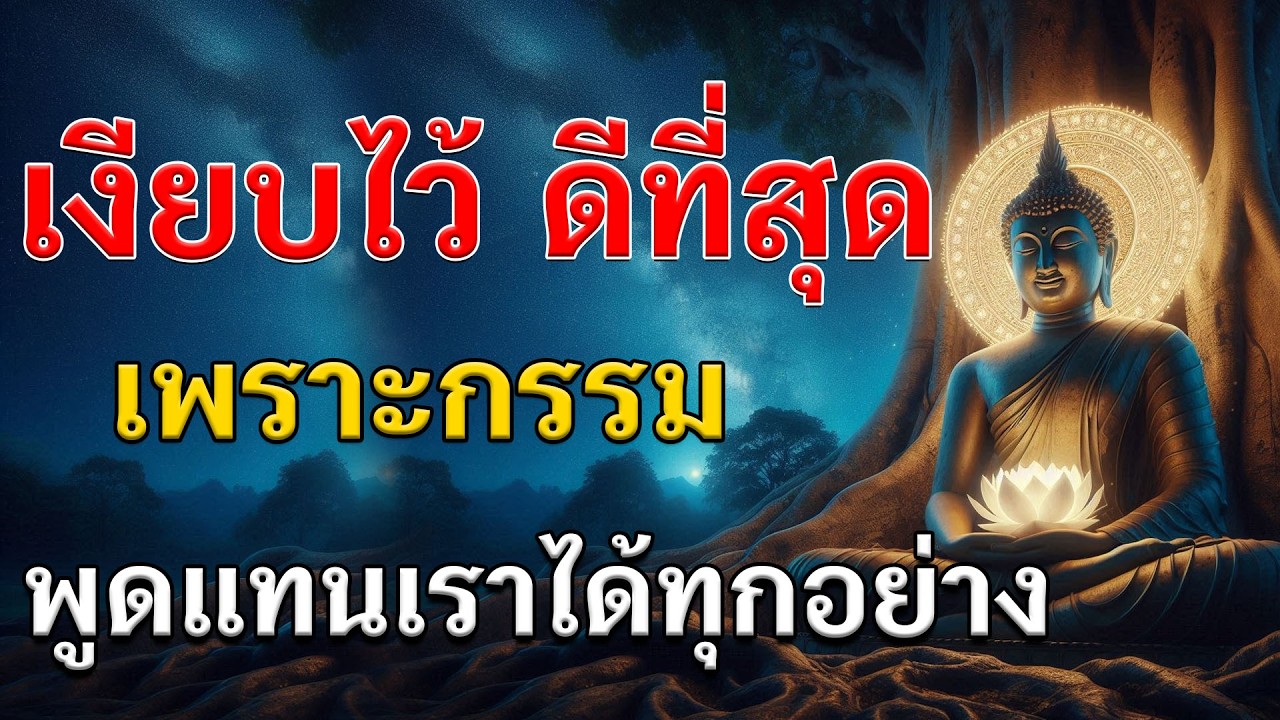 “บางคำพูด…ไม่ต้องตอบบางเรื่องราว…ไม่ต้องพิสูจน์ เพราะสุดท้าย…กรรมจะพูดแทนเราเอง