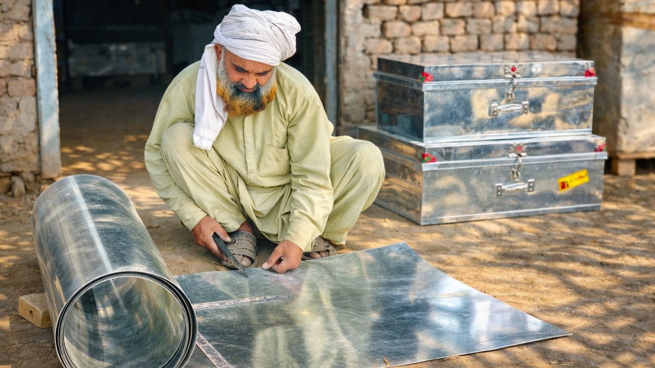 Only Hardworking Pakistani Worker Can Build This Metal Trunk | Trunk Box Manufacturing Process
