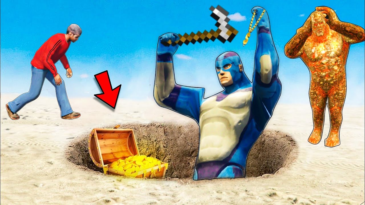 I Found Gold In Dangerous Horror Cave || Gta 5 Rope Hero || Rope Hero