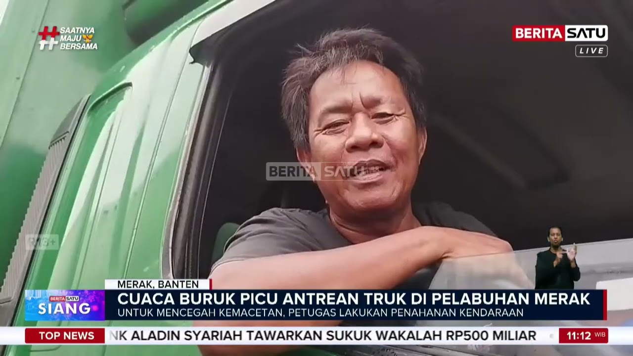 Pelabuhan Merak Padat Parah, Truk Mengular hingga Flyover Cikuasa #beritasatu
