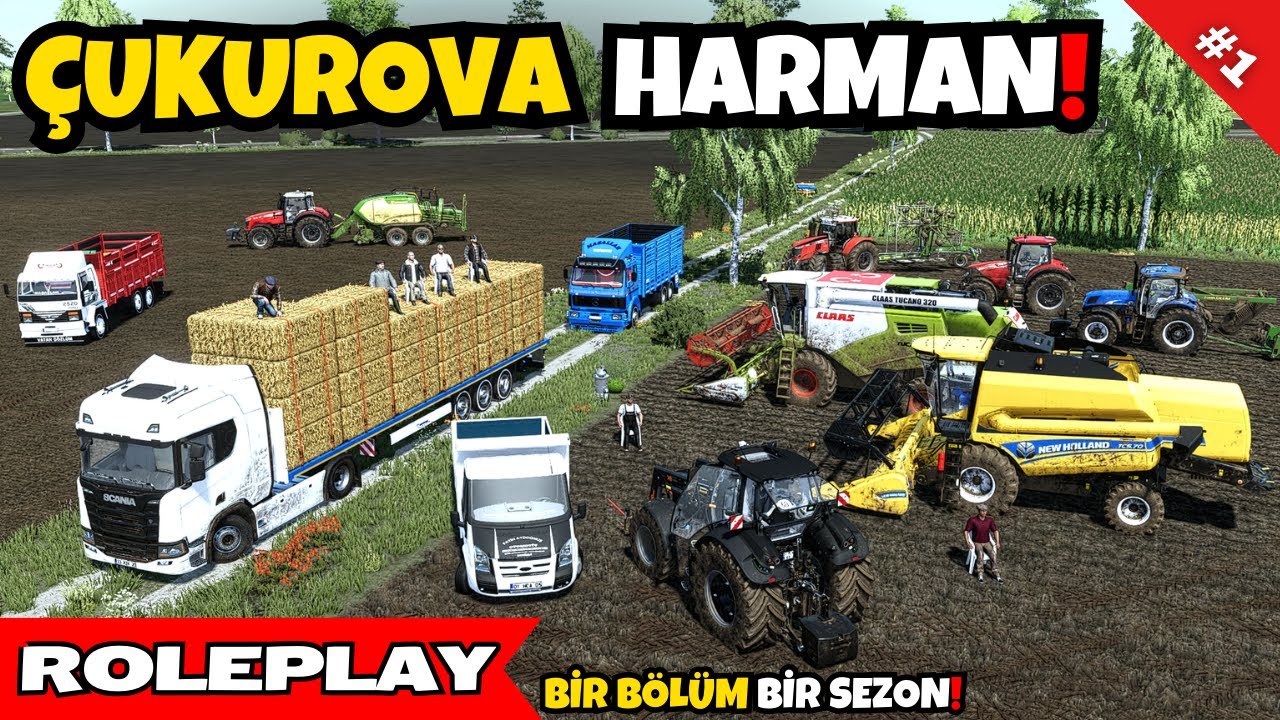 ADANA HARMAN ZAMANI | BÜYÜK BALYA YAPIMI | FS22 ROLEPLAY SERİSİ