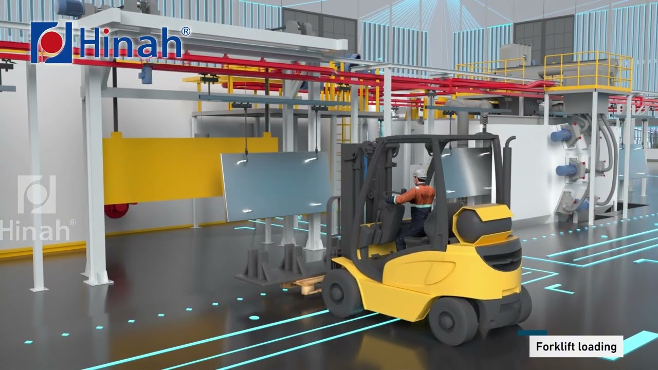 Power and Free Conveyor Powder Coating Line