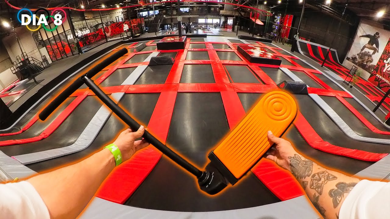 ¡SKATEPARK DE TRAMPOLÍN EN SCOOTER!