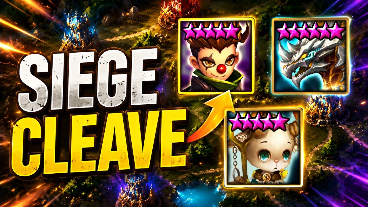 Siege Cleaving is Fun - Summoners war G3 Siege