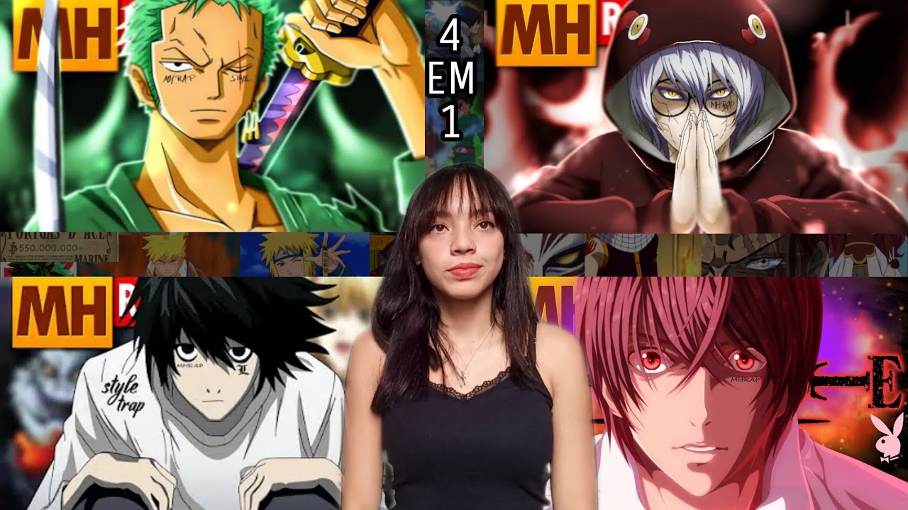 REACT 4 EM 1 MHRAP| Tipo Zoro (One Piece)| Tipo Kabuto (Naruto)| Tipo  L e Tipo Kira (Death Note).