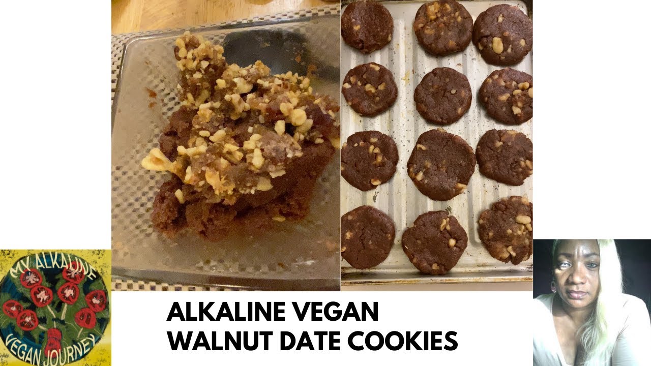 Alkaline Vegan Walnut Date Cookies