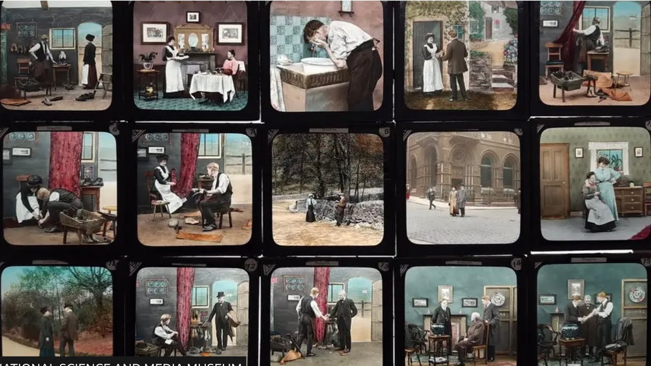MAKING MONEY COLLECTING & INVESTING MAGIC LANTERN SLIDES ANTIQUE FAIR BARGIN HUNT