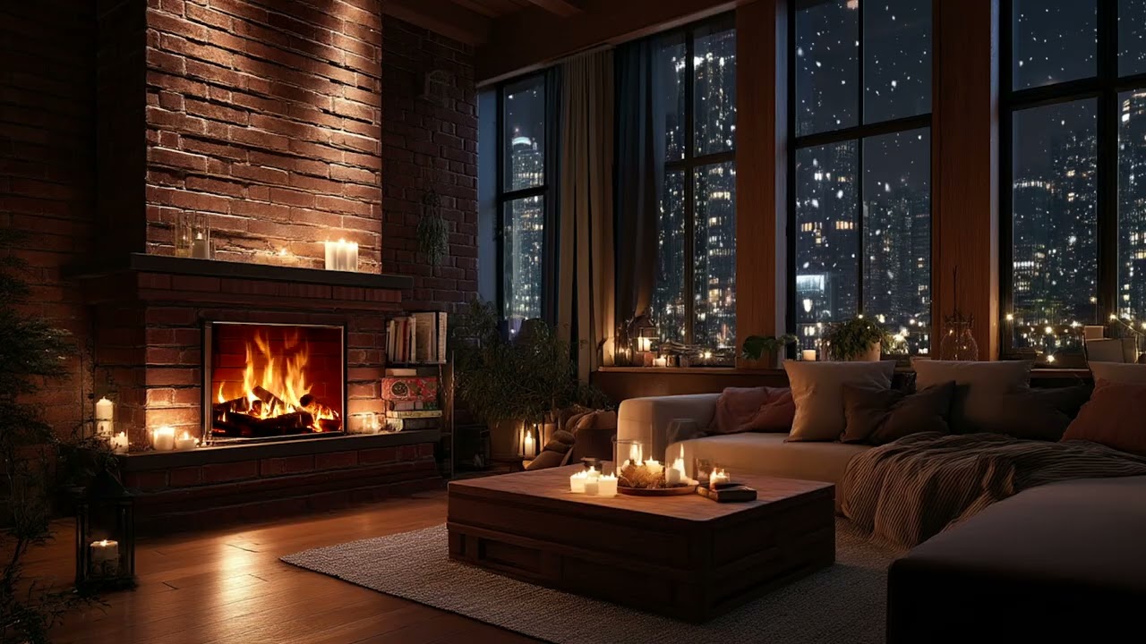 Soft Piano by the Fireplace | Calm Music for Rest, Sleep & Peace