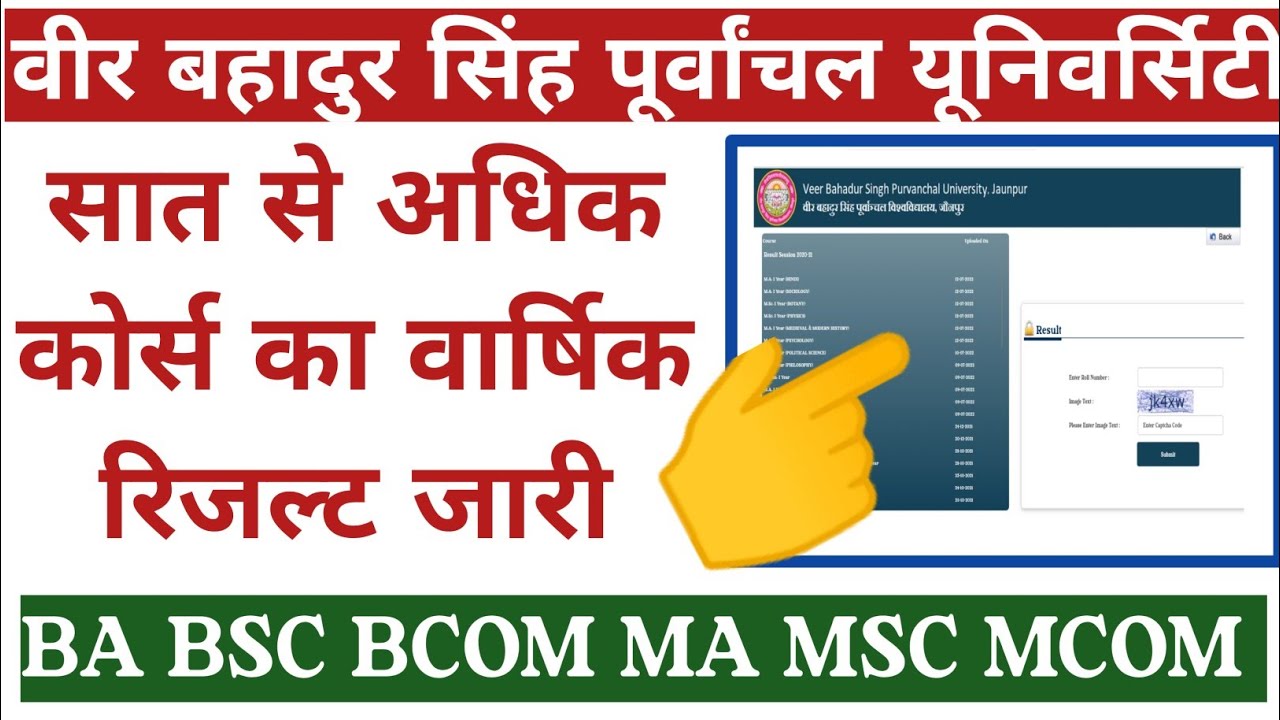 आ गया रिज़ल्ट, vbspu result 2022, vbspu result news, vbspu ba result 2022, vbspu annual exam result